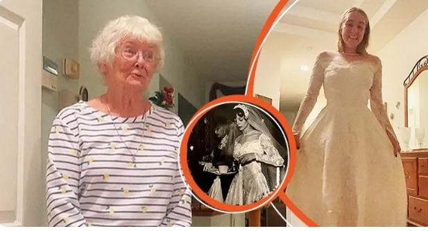Oma bricht unter Tränen zusammen, als sie Enkelin in ihrem Hochzeitskleid von vor 65 Jahren sieht